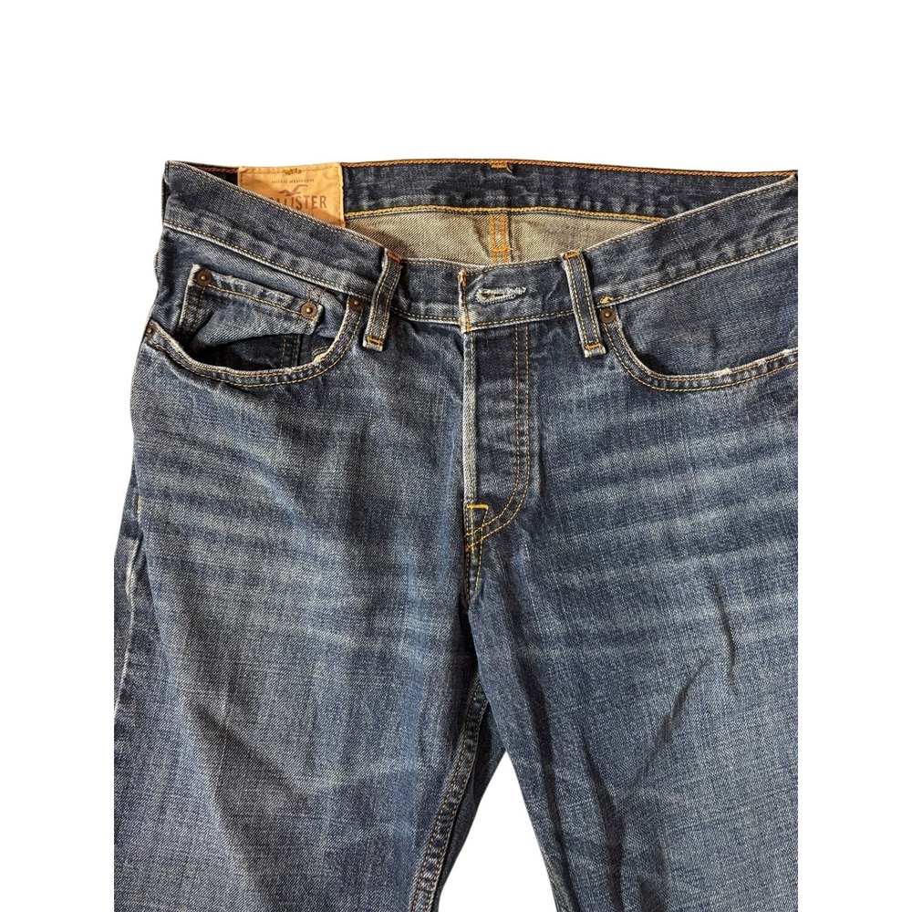 Hollister Classic Straight‎ Leg Button Fly Jeans  Men's Size 32x30 100% Cotton - Picture 4 of 15